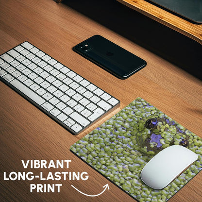 3dRose Canada Quebec Green Frog Pokes Head Out of Duckweed, Janyes Gallery Mouse Pad (mp_72318_1)