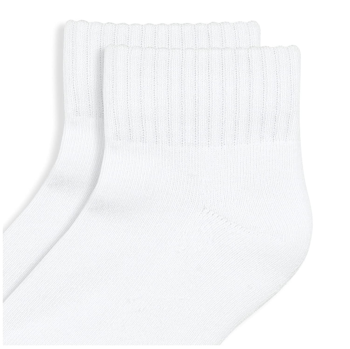 Jefferies Socks Calcetines Deportivos Niños Unisex 6 Unidades Blancos Calcetines Deportivos Sin Costuras (Paquete de 6)