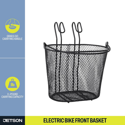Jetson - Cesta Delantera para Bicicleta, Cesta de Hierro, Tornillo, Bolt Pro, LX10, Eje, J5, J8 y Haze Compatible