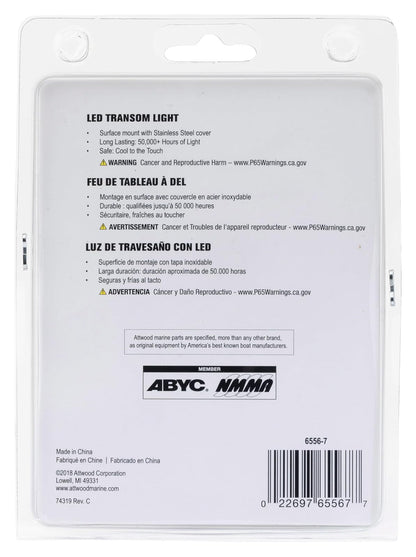 attwood 6556-7 - Luz LED redonda para barco náutico (3 millas náuticas