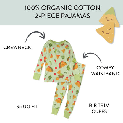 HonestBaby 2-Piece Pajamas Sleepwear Pjs 100% Organic Cotton for Baby, Toddler, Kids, Boy Juego de pijamabebés niños