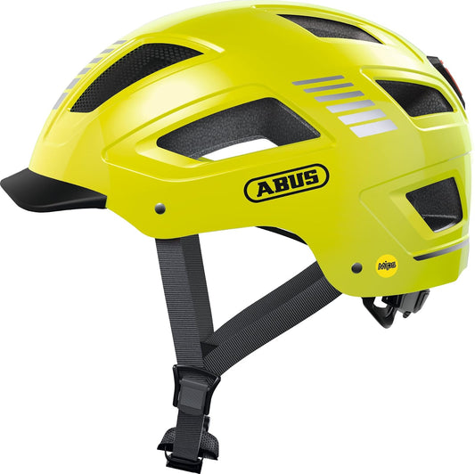 ABUS Stadthelm Hyban 2.0 MIPS - Fahrradhelm mit Rücklicht, ABS-Hartschale, Aufprallschutz - für Damen und Herren