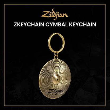 Zildjian - Llavero de platillo de latón, Latón, 2"