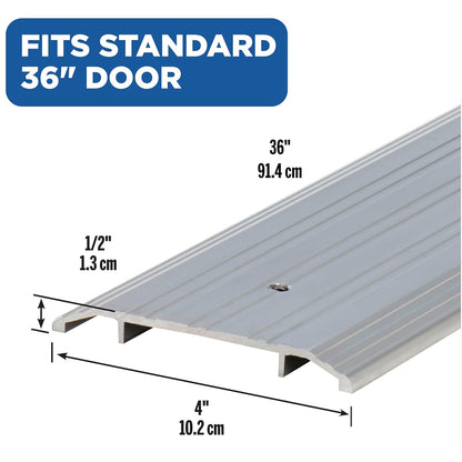 M-D Building Products Umbral de Aluminio Comercial 36 x 10 cm Plata