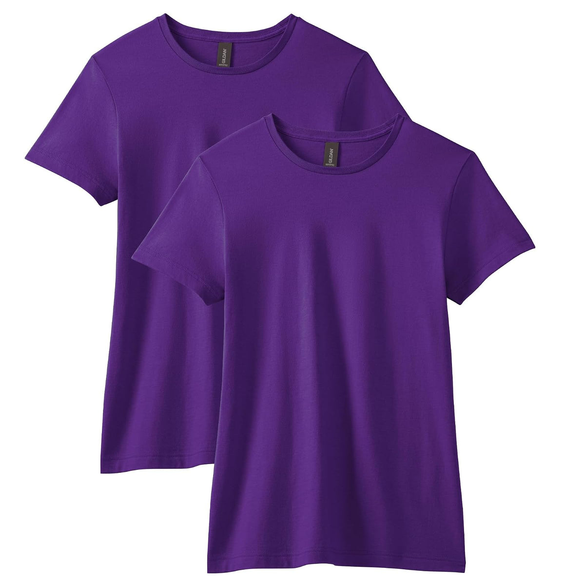 Gildan Softstyle playera de algodón, paquete de 2 - Púrpura (paquete de 2) - G