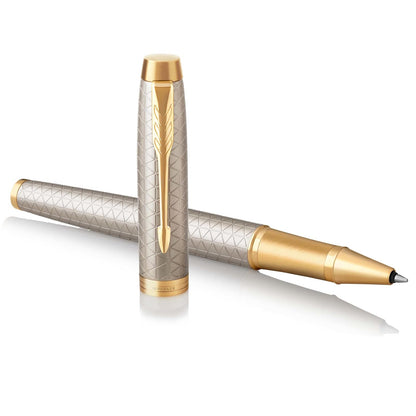 Parker IM Instrumento de Escritura Punta Fina - Plateado (Silver and Gold) - Terminado en Plata