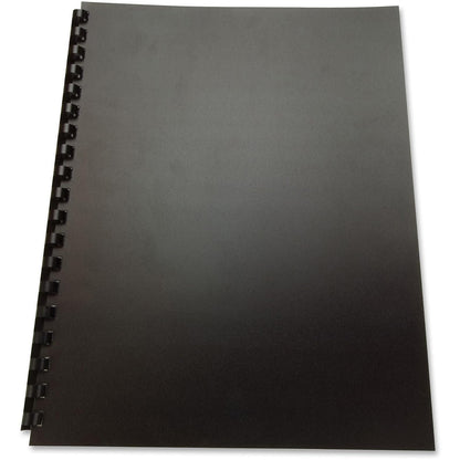 GBC Fundas de presentación de polietileno reciclado, 21,6 x 27,9 cm, esquinas cuadradas, 25 fundas por paquete, Negro, 27.94 cm x 21.59 cm