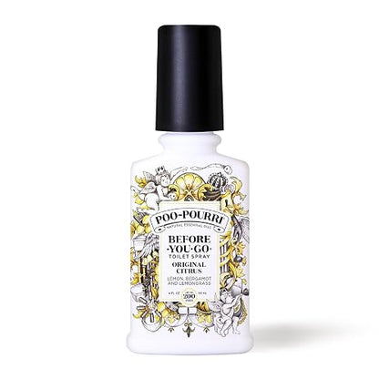 Poo-Pourri PP-004-CB Before-You-Go Toilet Spray, Original Citrus Scent, 4 oz Bottle
