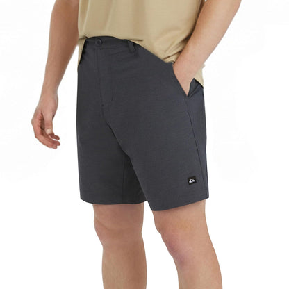 Quiksilver Short Híbrido para Hombre - 34 - Diseño a rayas, acero