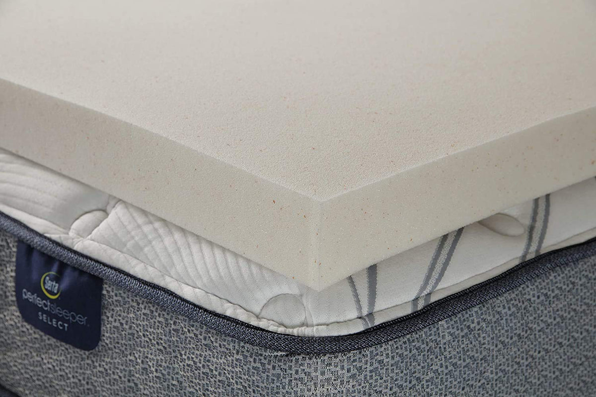 Serta CopperGel - Cubrecolchón de Espuma viscoelástica para aliviar la presión, 3 Pulgadas, tamaño Queen