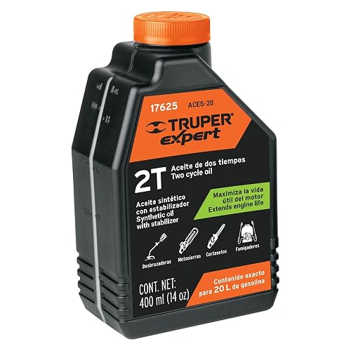 Truper ACT-2T-16, Aceite sintético para motor de dos tiempos, 14 oz