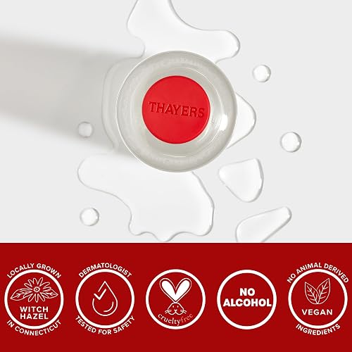 Thayers Tonificador sin alcohol con pétalos de rosa, hamamelis y aloe vera, 355 ml