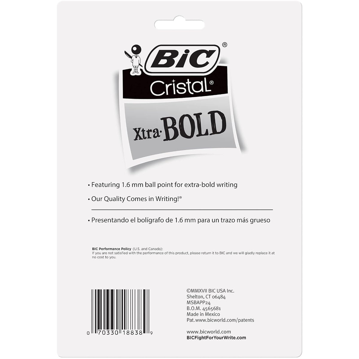 BIC Cristal Xtra Bold - Bolígrafo