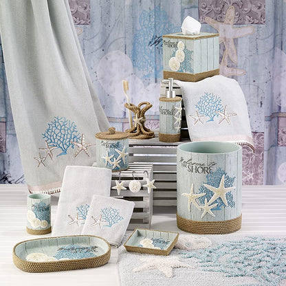 Avanti Linens - Soporte para Cepillo para Polvo de Dientes, Esencial para baño de Invitados, decoración de baño Inspirada en la Playa (colección Beachcomber)