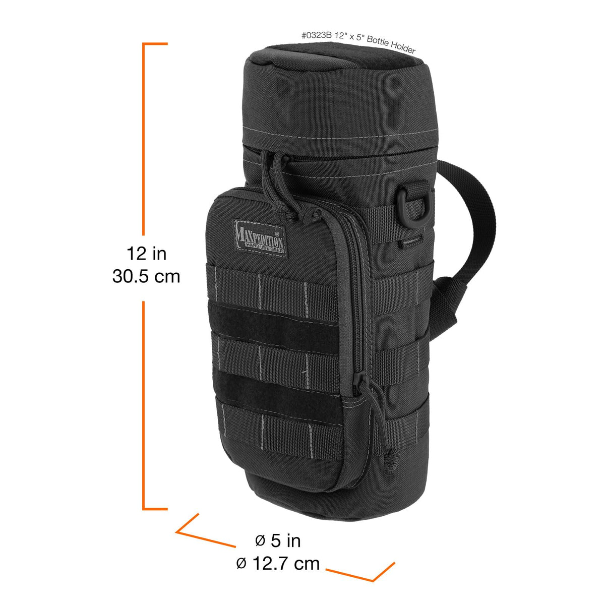 MAXPEDITION - Portabotellas de 12 Pulgadas x 5 Pulgadas