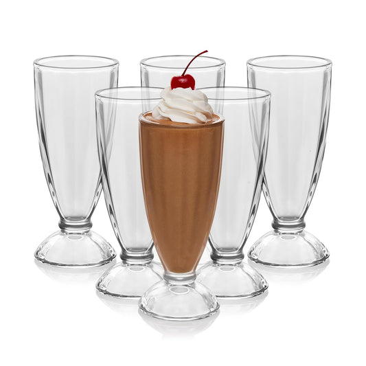 Libbey Juego de 6 Copas de vidrio para Malteada 350 ml