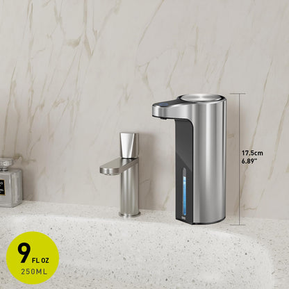 EKO - Dispensador automático de jabón espumoso, dispensador de jabón de Manos de Espuma sin Contacto para baño y Cocina, Resistente al Agua y Recargable, 105 onzas, diseño Moderno para hogares y