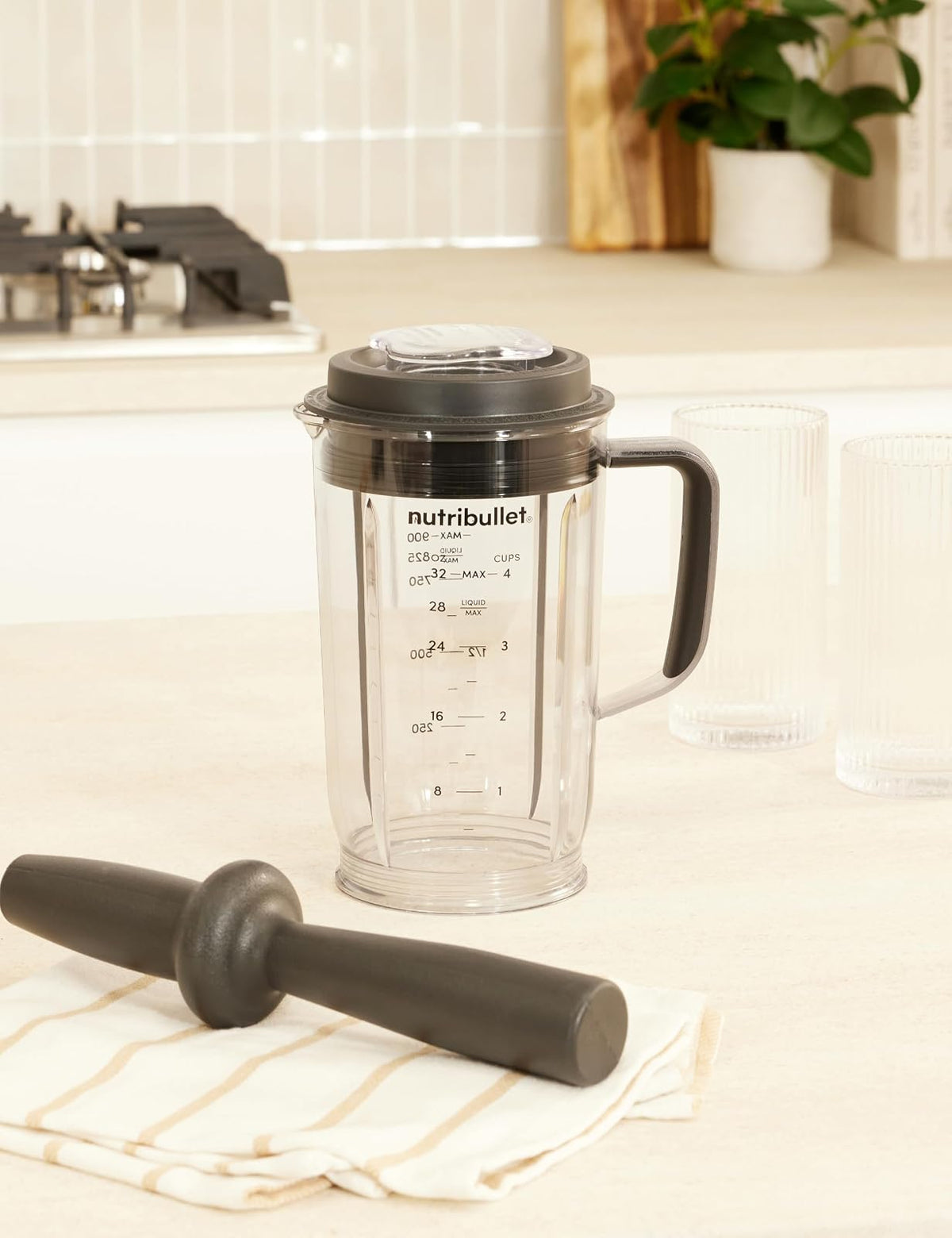 Nutribullet Select Jarra de 32 onzas transparente/negro