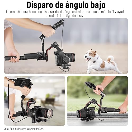 NEEWER Eslinga Empuñadura Handle Grip Ajustable Compatible con dji Ronin RS4 RS3 Mini RS4 Pro RS 3 Pro RS 2 RSC 2 Estabilizador de Cardán para Tiro de Ángulo Bajo, Carga Máxima 13.2lb, ST49