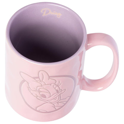Silver Buffalo Disney Classics Daisy Duck Circle - Taza de cerámica resistente a la cera de 17 onzas