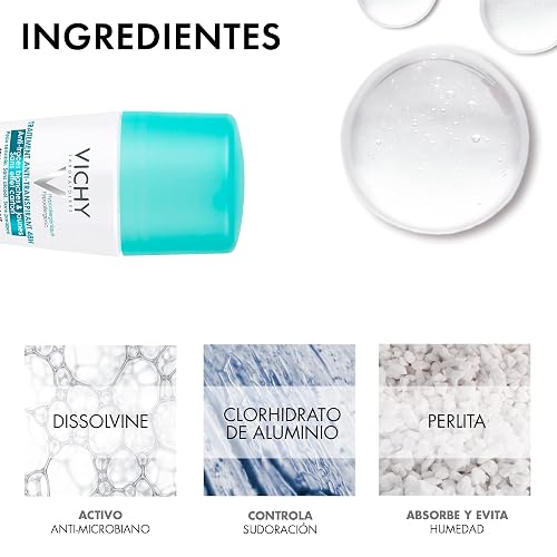 VICHY Desodorante Anti-transpirante y Anti-manchas Roll-On 48H Vichy Deos 50ml