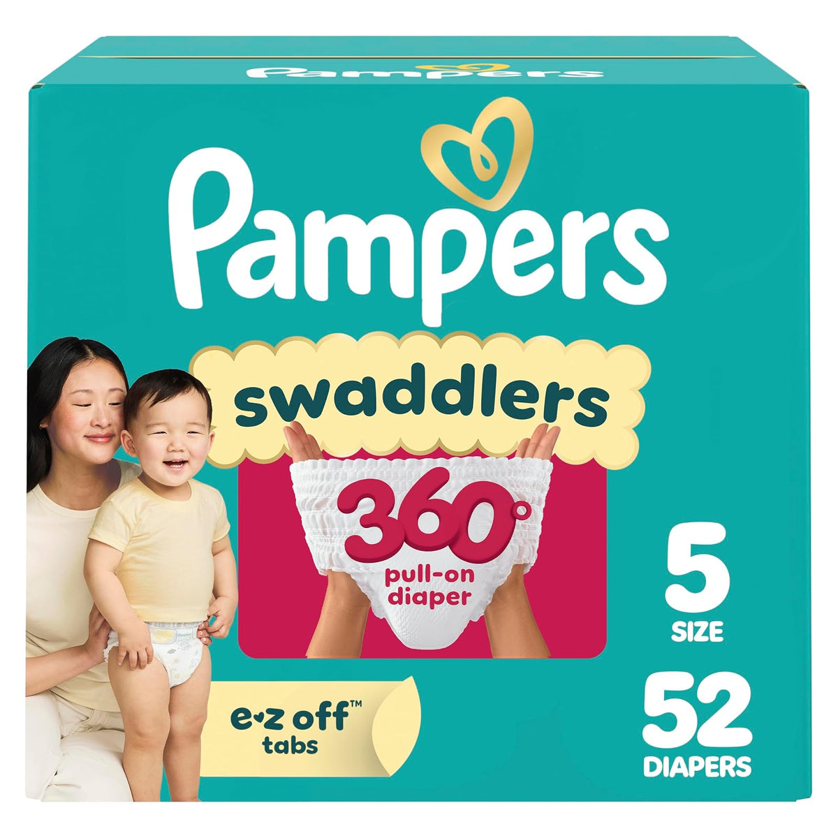 Pampers Swaddlers 360° Pañales Talla 3, Paquete de 70 - 5 - 52