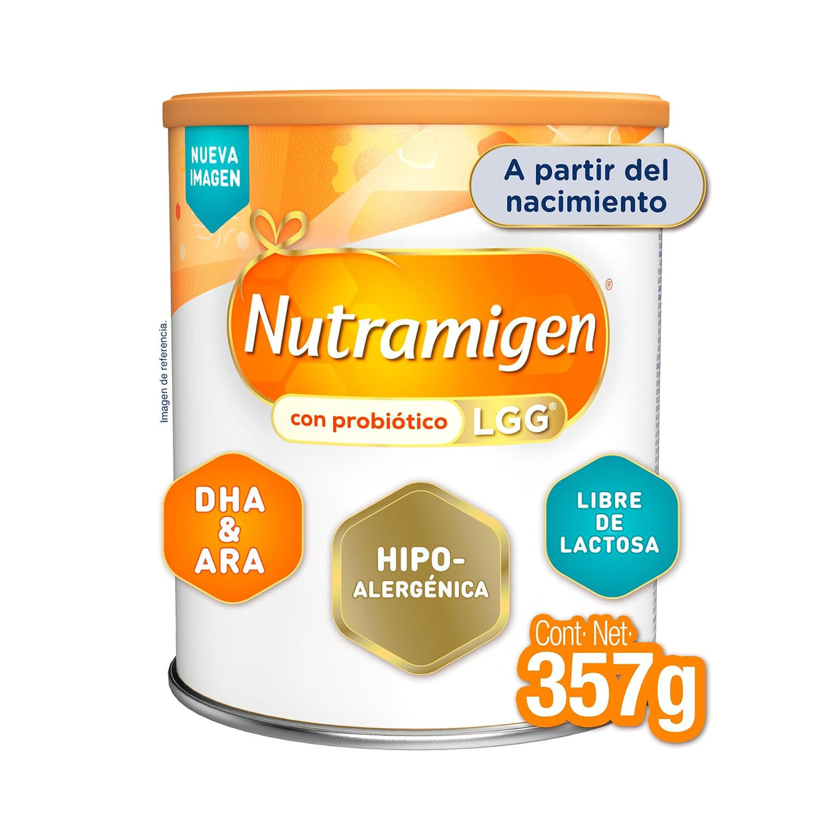 Nutramigen Fórmula Infantil Especializada para lactantes a partir del nacimiento, Lata 357 gramos