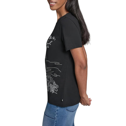 Karl Lagerfeld - Playera caprichosa con Logotipo de Paris City para Mujer