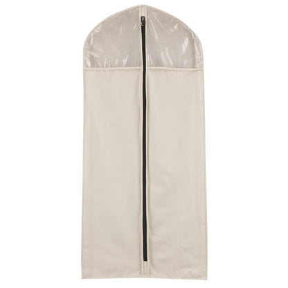 Household Essentials 3392-1 Cedarline Collection - Bolsa colgante para ropa, protector de vestido y traje, lona de algodón natural, color blanco roto