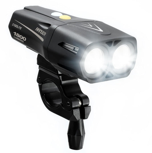 Cygolite Ranger 2000, 1800, 1500 Lumen Endurance Bike Lights - Ultra High Run Time, 9 Light Modes, Fine Tuneable , IP67 Waterproof, USB Rechargeable, Road & Mountain