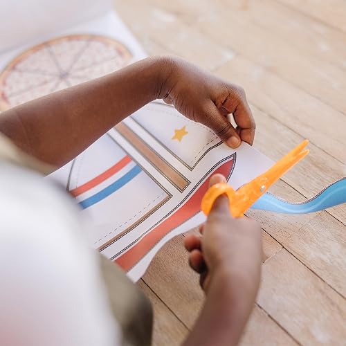 Melissa & Doug Libro de Actividades de Habilidades de Tijera, Set de Juego de Animales y Personas, se Incluye Tijeras de Seguridad para Niños (20 Páginas)