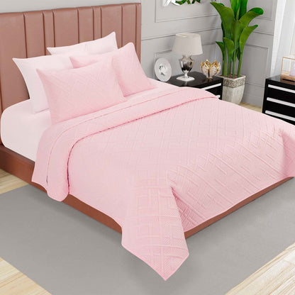 Providencia Edrecolcha Matrimonial Liso Color Rosa
