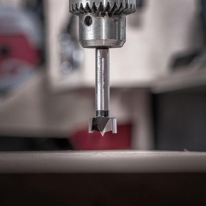 Freud - Taladro Forstner de precisión con bordes de corte inclinados para parte inferior, bolsillo y agujeros superpuestos, diámetro de 3/4 pulgadas, vástago de 3/8 pulgadas, longitud de 3-1/2