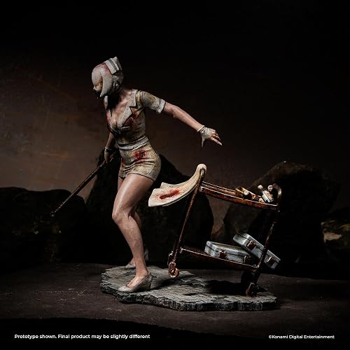 Numskull Silent Hill Figura de Enfermera de Cabeza de Burbuja de 9 Pulgadas, Estatua de réplica Coleccionable – Producto Oficial Silent Hill – Edición Limitada Exclusiva