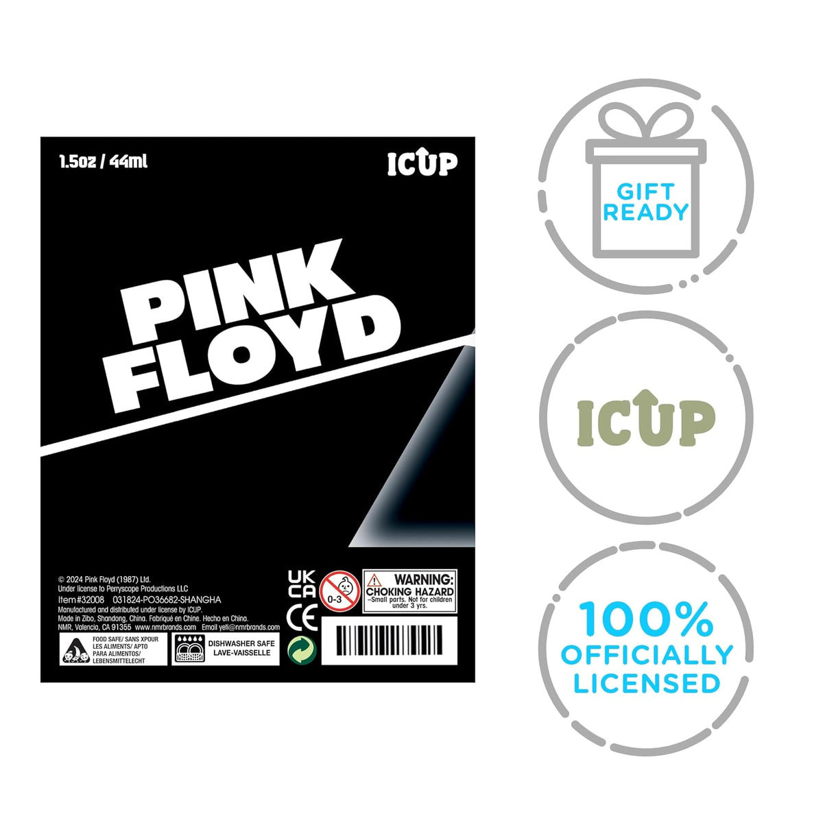 ICUP Pink Floyd Icons Juego de 4 vasos de chupito