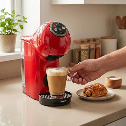 Krups Cafetera Dolce Gusto Genio S Plus Roja KP3405MX | Máquina de cápsulas, más de 30 bebidas, rápida y compacta, función Espresso Boost