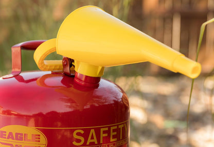 Eagle F-15 HDPE 10 in Poly Funnel for Metal Type I Safety Cans, 4 in Height, 8 in Width, 9 in Length