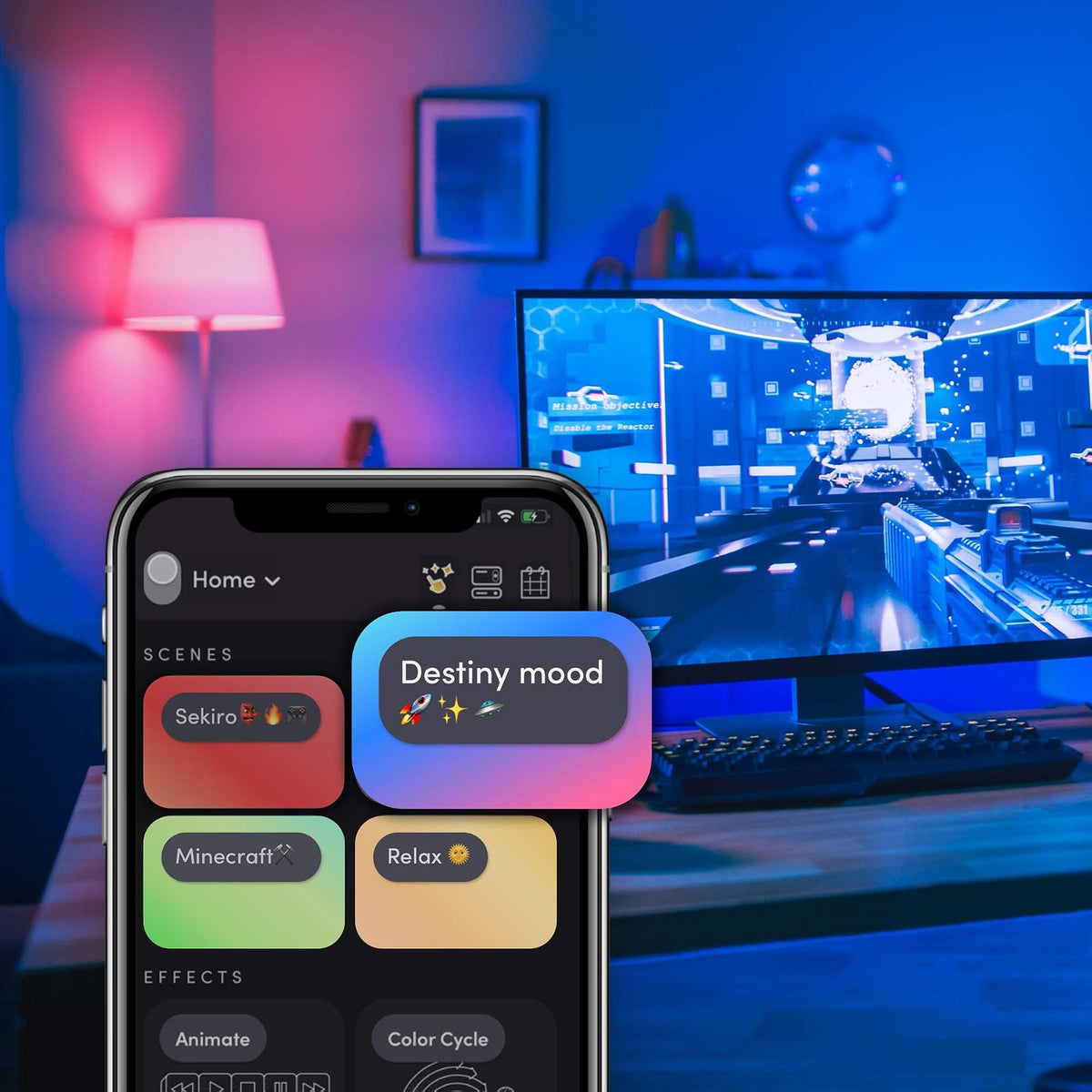 LIFX Color, A19 1100 lúmenes, bombilla LED inteligente Wi-Fi, miles de millones de colores y blancos, no requiere puente, funciona con Alexa, Hey Google, HomeKit y Siri