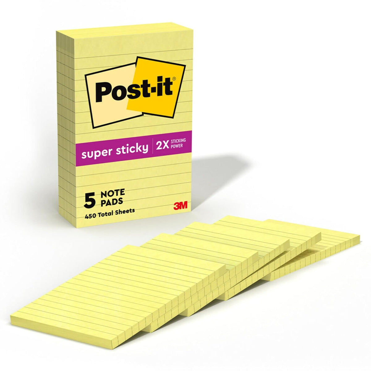 Post-it Notas Adhesivas Autoadheribles - 1 x 1.7 in - Super Sticky