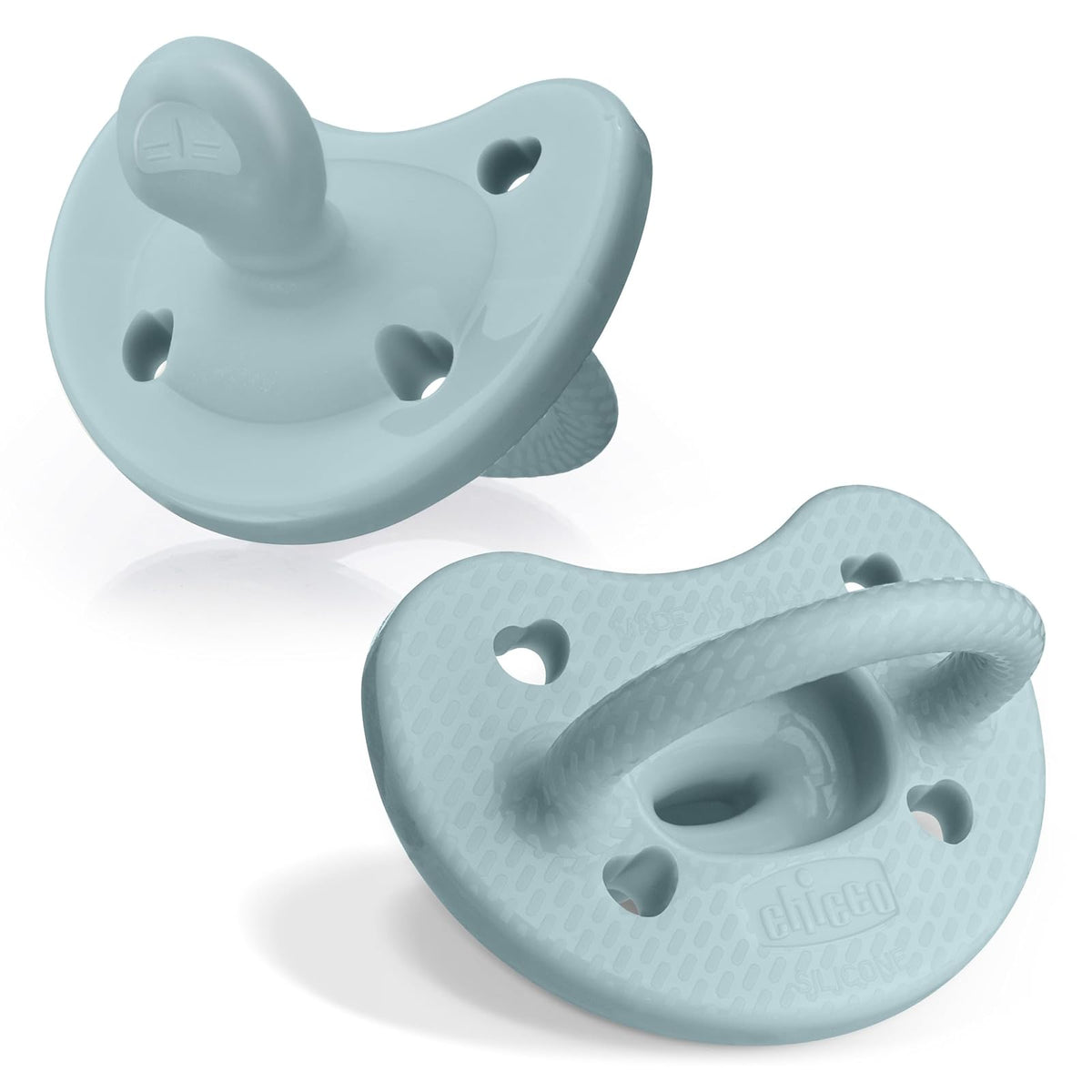 Chicco PhysioForma Chupón de Silicona 2 Piezas - Azul (Coastal Blue) - oz - PhysioForma Luxe