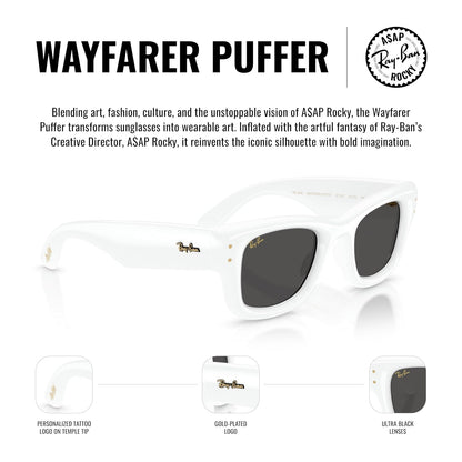 Ray-Ban Rb4940 Wayfarer Puffer Blacked Out Collection By A$ap Rocky Gafas Unisex adulto