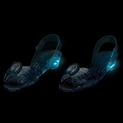 Accesorio Oficial Disney, Zapatos con Luces de Cenicienta, Disney Cinderella, Talla Infantil 11/12