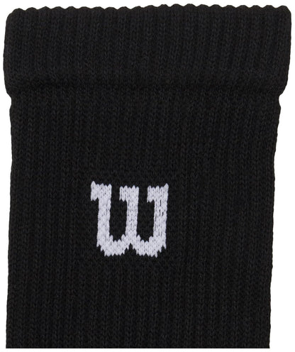 Wilson Calcetas para Hombre, Tejido Afelpado, Modelo B7627, Contenido: 1 Paquete con 20 Pares de Calcetas para Caballero, Color Negro con Detalles, 29 Amplio Alto