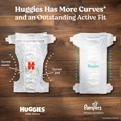 Huggies Little Movers Baby Diapers Size 4, 66 Ct