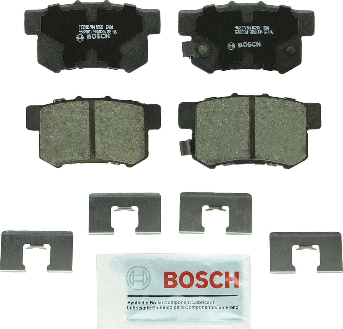 Bosch QuietCast Premium Pastillas de Freno Cerámicas - Posterior - 536 - 400-599