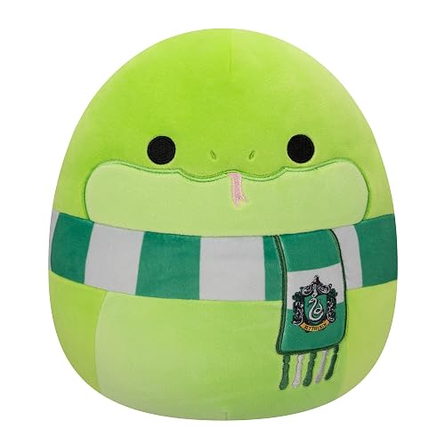 Squishmallows Original Harry Potter Serpiente de Slytherin de 10 Pulgadas - Peluche Oficial de Jazwares, Tamaño Mediano y Ultrasuave