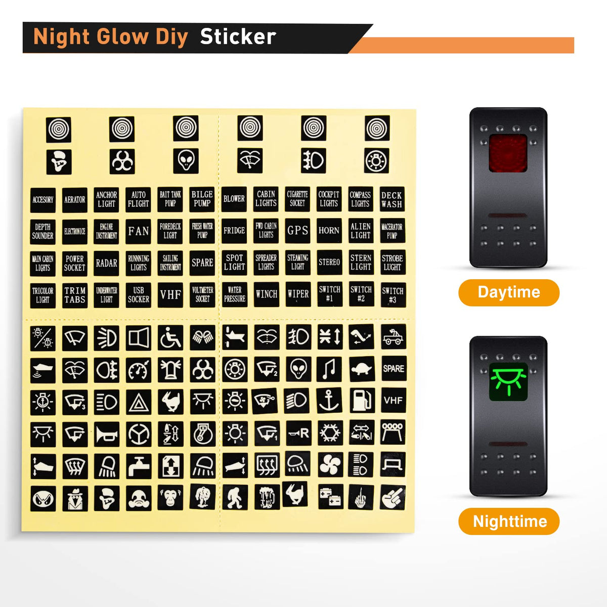 Nilight Panel de 4 Interruptores Basculantes 90135D, 5 Pines, Aluminio, 12/24 V, Retroiluminado Rojo