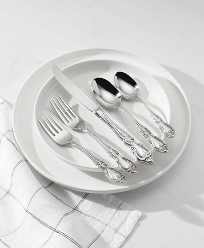 Oneida Louisiana Fine - Tenedores de cena (4 unidades, acero inoxidable 18/10)