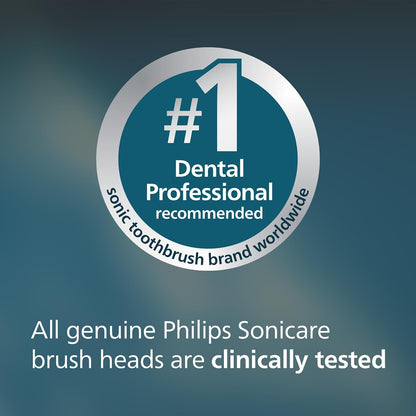 Philips Sonicare C2 Placa Control Cabezales Repuesto HX9022/77 | Blanco, Paquete de 2, Óptimo Control de Placa, Tecnología Cerdas de Potencia