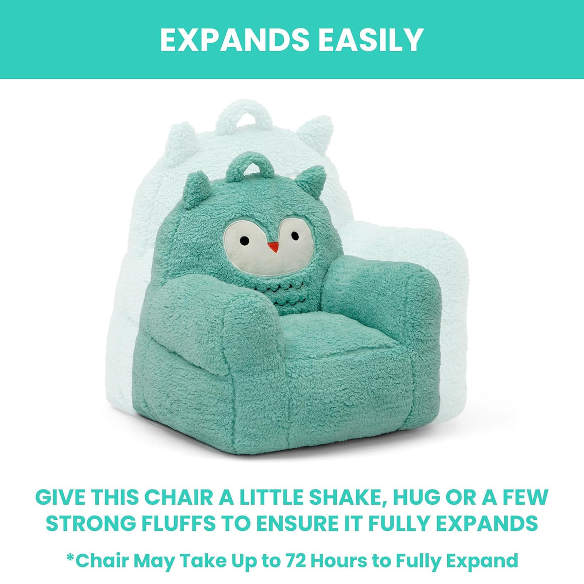 Delta Children Sillón Cozee Buddy Búho - Color: Turquesa
